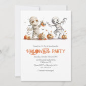 Schattigee Mummy Kinderen Halloween Custom Party I Kaart (Voorkant)