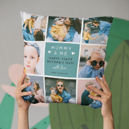 Schattigee 'Mummy & Me' Fotocollage 1e Moederdag Kussen