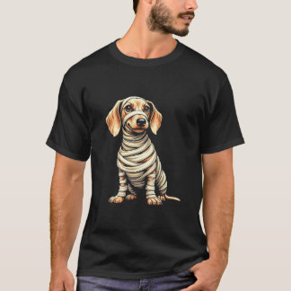 Schattigee Mummy Teckel Funny Dog Lover Halloween  T-shirt