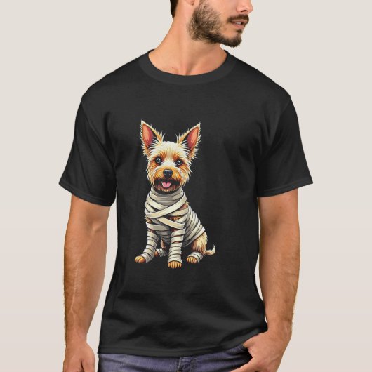 Schattigee Mummy Yorkshire Terrier Funny Dog Lover T-shirt (Voorkant)