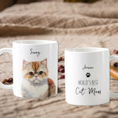 Schattigee Munchkin Cat Custom Beste Mam / Pap Koffiemok