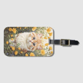 Schattigee Munchkin kat en boterbloem Bagagelabel (Voorkant (horizontaal))