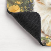 Schattigee Munchkin kat en boterbloem Muismat (Hoek)