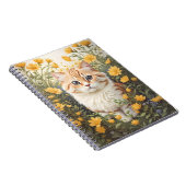 Schattigee Munchkin kat en boterbloem Notitieboek (Rechterzijde)