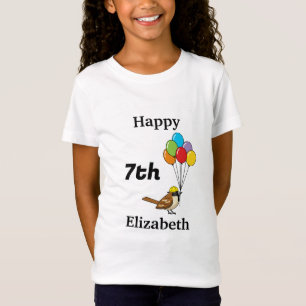 Schattigee Mus met Ballonnen Verjaardag   personal T-shirt