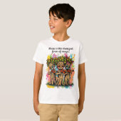Schattigee Musical Tree Characters T-shirt (Voorkant volledig)
