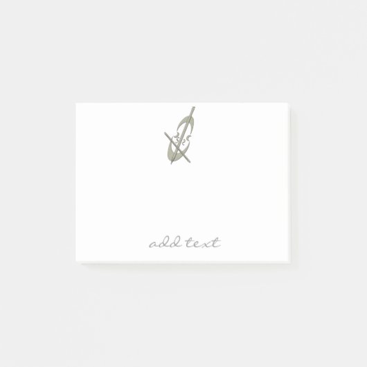 Schattigee Muziek Cello Vakantie Post-it® Notes (Voorkant)