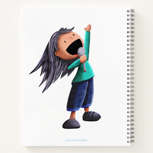 Schattigee muziek voor meisjes notitieboek (Achterkant)