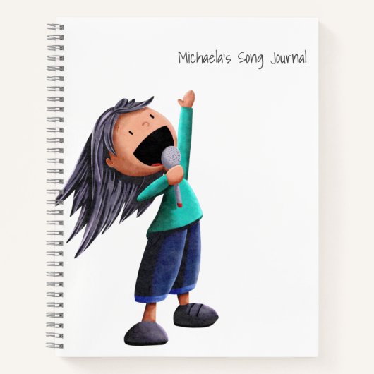 Schattigee muziek voor meisjes notitieboek (Voorkant)