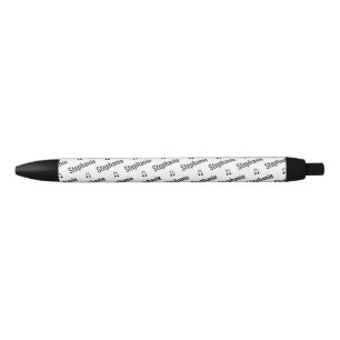 Schattigee muzieknoten met naam Fun Writing Zwarte Inkt Pen
