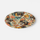  Schattigee naadloze Chihuahua Papieren Bordje (Gekanteld)