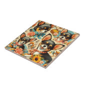  Schattigee naadloze Chihuahua Tegeltje (Zijkant)