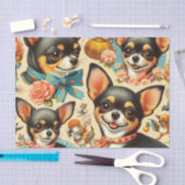 Schattigee naadloze Chihuahua Tissuepapier (Craft)