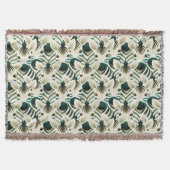 Schattigee naadloze zebra. deken (Voorkant)