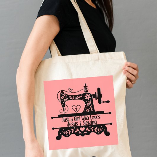 Schattigee  naaimachine grote tote bag