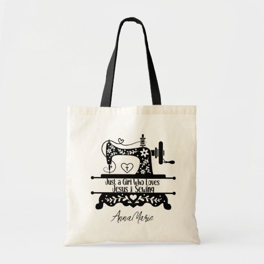 Schattigee naaimachine tote bag (Voorkant)