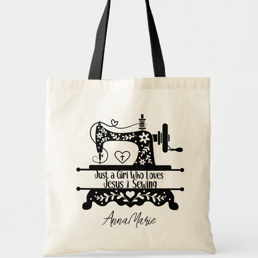 Schattigee naaimachine tote bag
