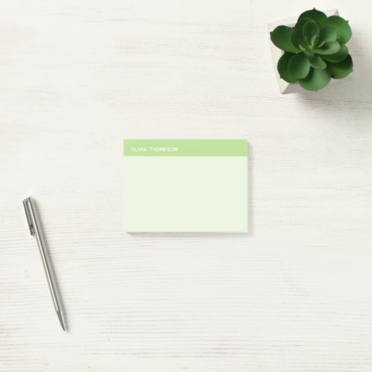 Schattigee naam Groene Sticky Post-it® Notes (Kantoor)