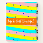 Schattigee naam Monogram - esthetisch veelkleurig Notitieboek (Achterkant)