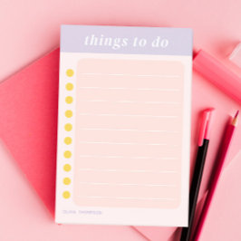 Schattigee naam Paarse School Checklist Post-it® Notes