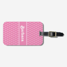 Schattigee naam Polka Dot Roze en Wit