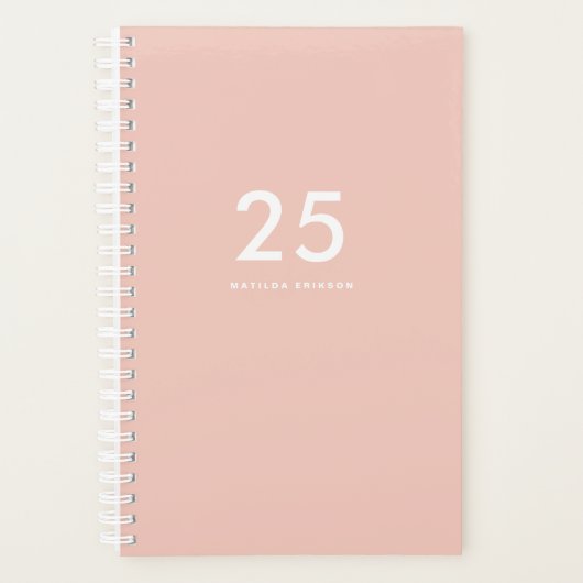 Schattigee naam Roze School Planner (Voorkant)