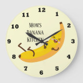 Schattigee naam toevoegen Banana Kitchen Grote Klok (Voorkant)