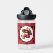Schattigee naam toevoegen Ladybug liefhebbers Waterfles (Voorkant)