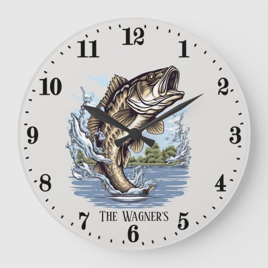 Schattigee naam toevoegen Visserij cabine vis Grote Klok (Voorkant)
