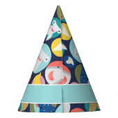 Schattigee naam van de haaiensoort feesthoedjes (Achterkant)