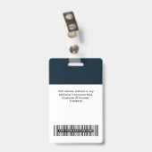 Schattigee naam werknemer Foto personeel Label Badge (Achterkant met clip)