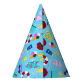 Schattigee naam Zwembad Verjaardagsfeestje Feesthoedjes (Achterkant)