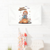 Schattigee nachtmerrie Chucky Halloween Spandoek (Insitu)