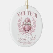 Schattigee Nail tech Coquette Nail Polish Social C Keramisch Ornament (Rechts)
