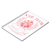 Schattigee Nail tech Coquette Nail Polish Social C Notitieboek (Linkerzijde)