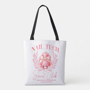 Schattigee Nail tech Coquette Nail Polish Social C Tote Bag