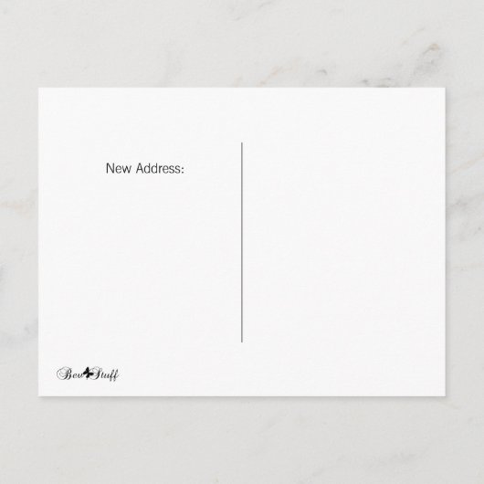 Schattigee Naive Art House Change of Address Brief Aankondigingskaart (Achterkant)