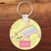 Schattigee Named Gifts voor Kleindochter Dochter K Sleutelhanger (Voorkant)