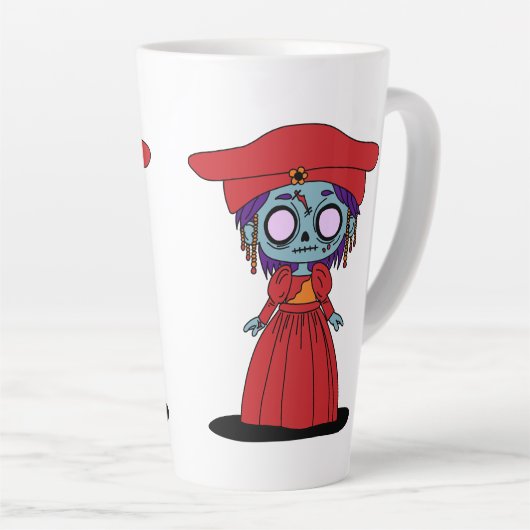 Schattigee Namibische zombie Latte Mok (Rechterhoek)