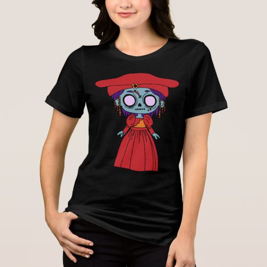 Schattigee Namibische zombie Tri-Blend Shirt (Voorkant)