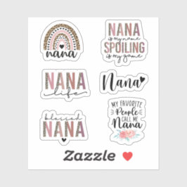 Schattigee Nana, Gift voor Oma, Grootmoeder Gift Sticker