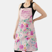 Schattigee Nana's Keuken Roze Bloemen waterverf sc Schort (Insitu)