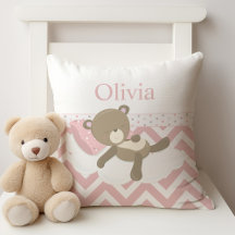 Schattigee Napping Teddy Bear met Custom Monogram