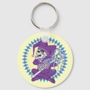 Schattigee nar schedel sleutelhanger