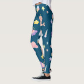 Schattigee Narwhal Fish Eenhoorn Rainbow zee meisj Leggings (Links)