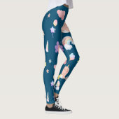 Schattigee Narwhal Fish Eenhoorn Rainbow zee meisj Leggings (Rechts)