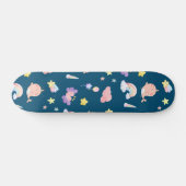 Schattigee Narwhal Fish Eenhoorn Rainbow zee meisj Persoonlijk Skateboard (Horizontaal)
