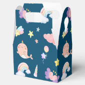 Schattigee Narwhal Fish Eenhoorn Regenboog zee Ver Bedankdoosjes (Geopend)