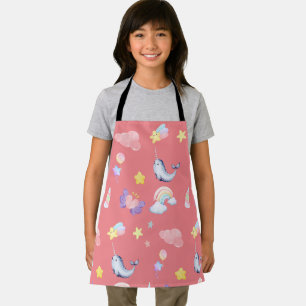 Schattigee Narwhal Fish Eenhoorn Regenboog zee Ver Schort