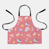 Schattigee Narwhal Fish Eenhoorn Regenboog zee Ver Schort (Voorkant)